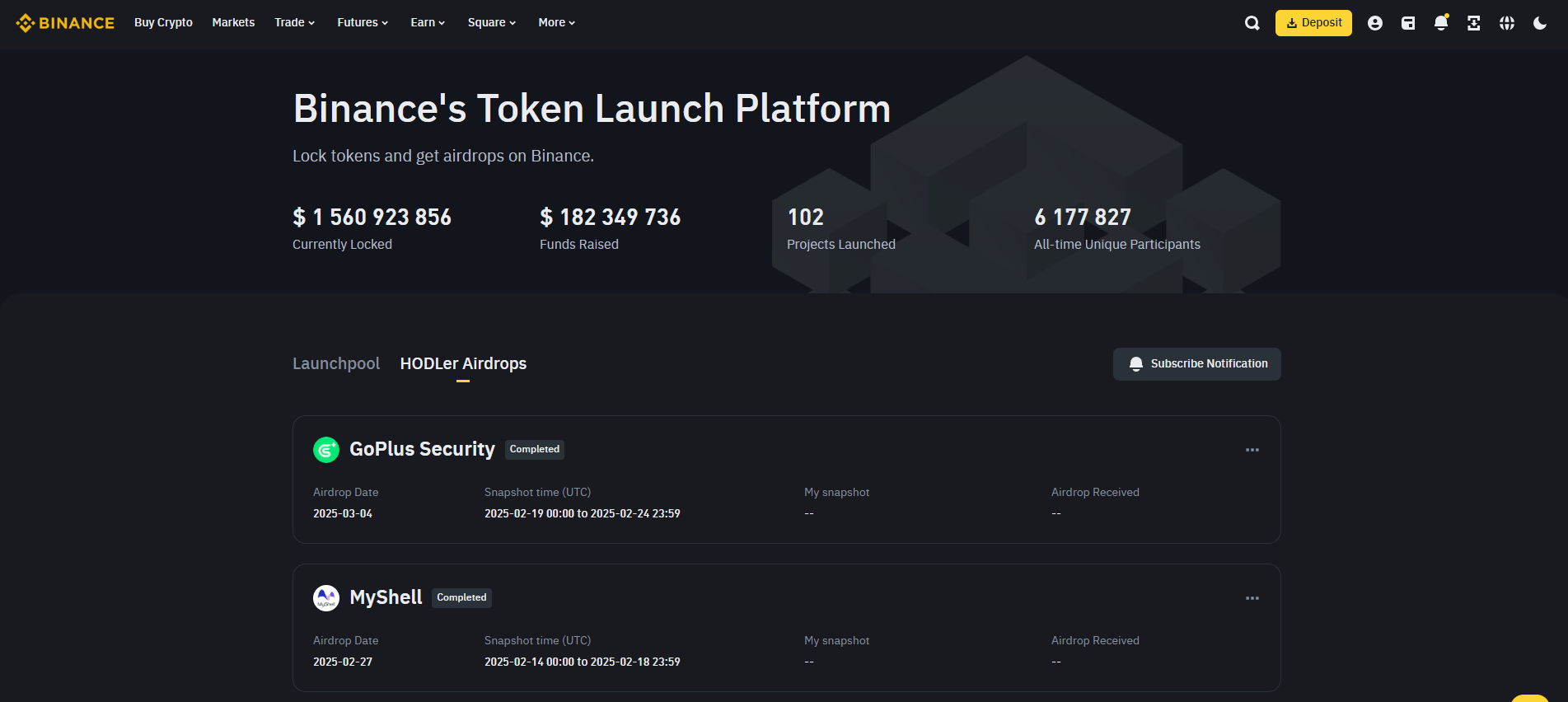 Binance Launchpad