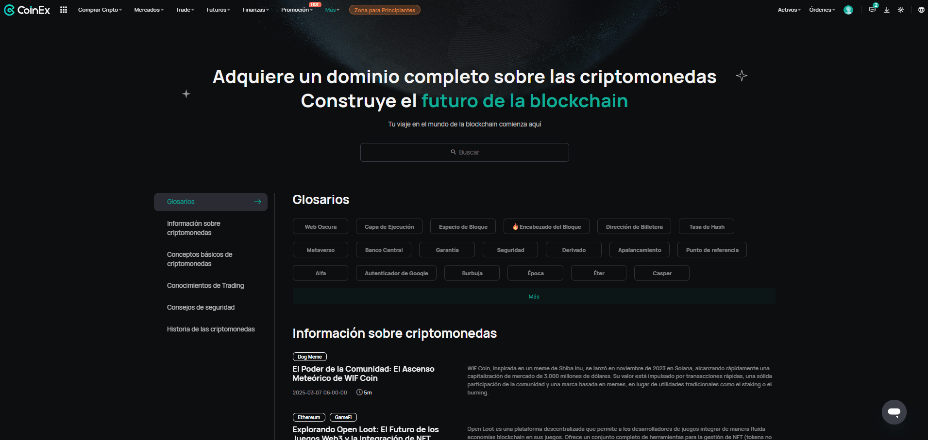 Academia CoinEx