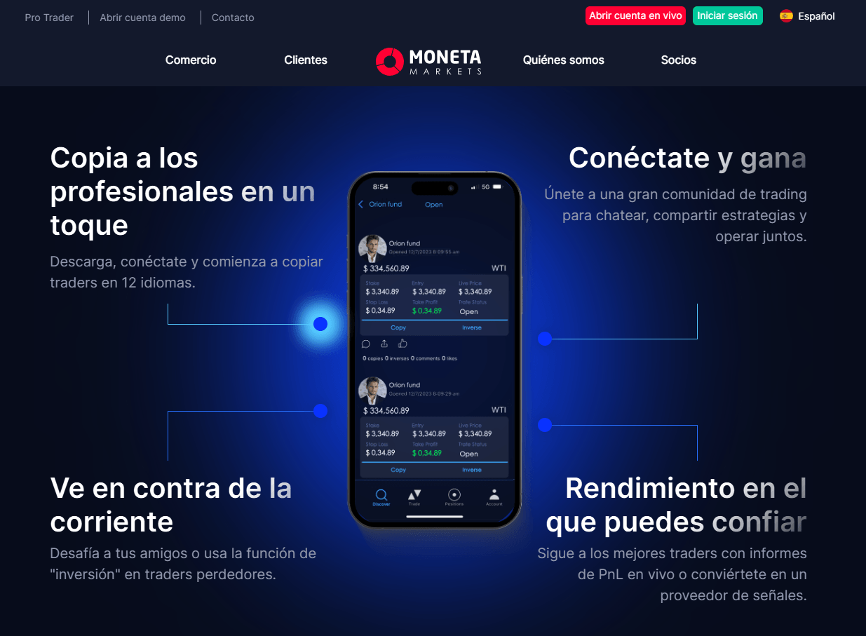 Moneta Markets CopyTrader