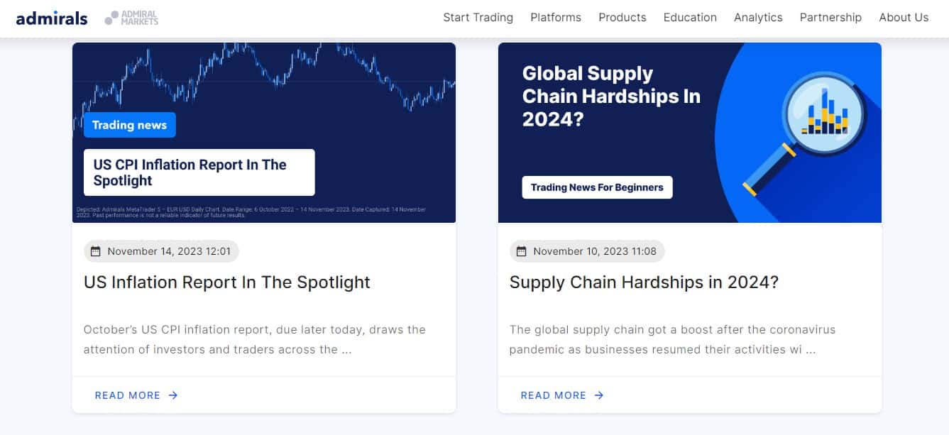 Notícias de Trading da Admirals
