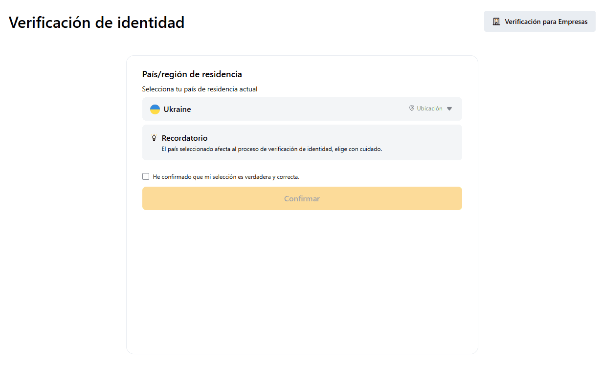 Verificación de identidad en Bybit
