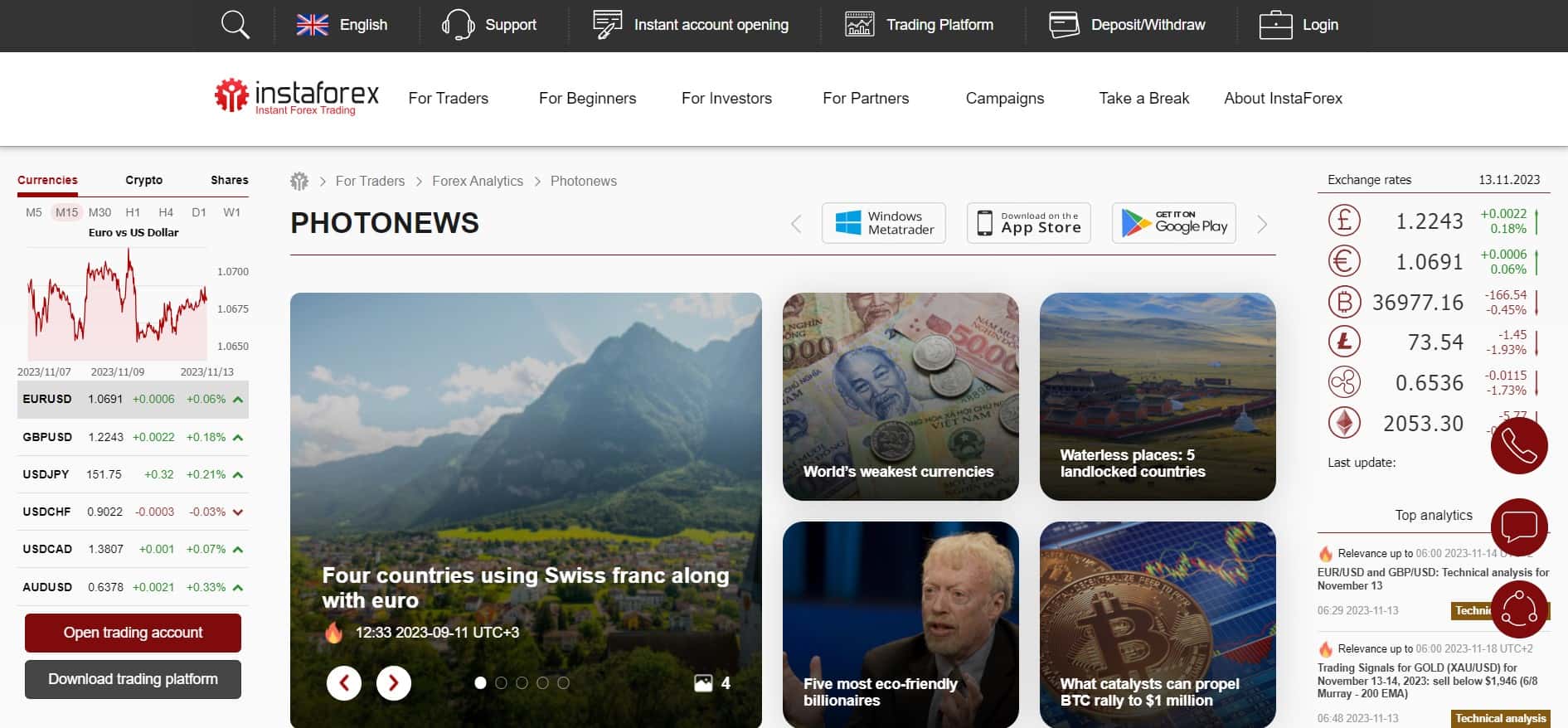 InstaForex Fotonews