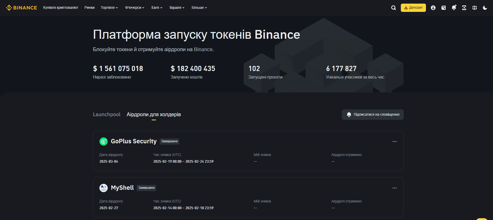 Binance Launchpad
