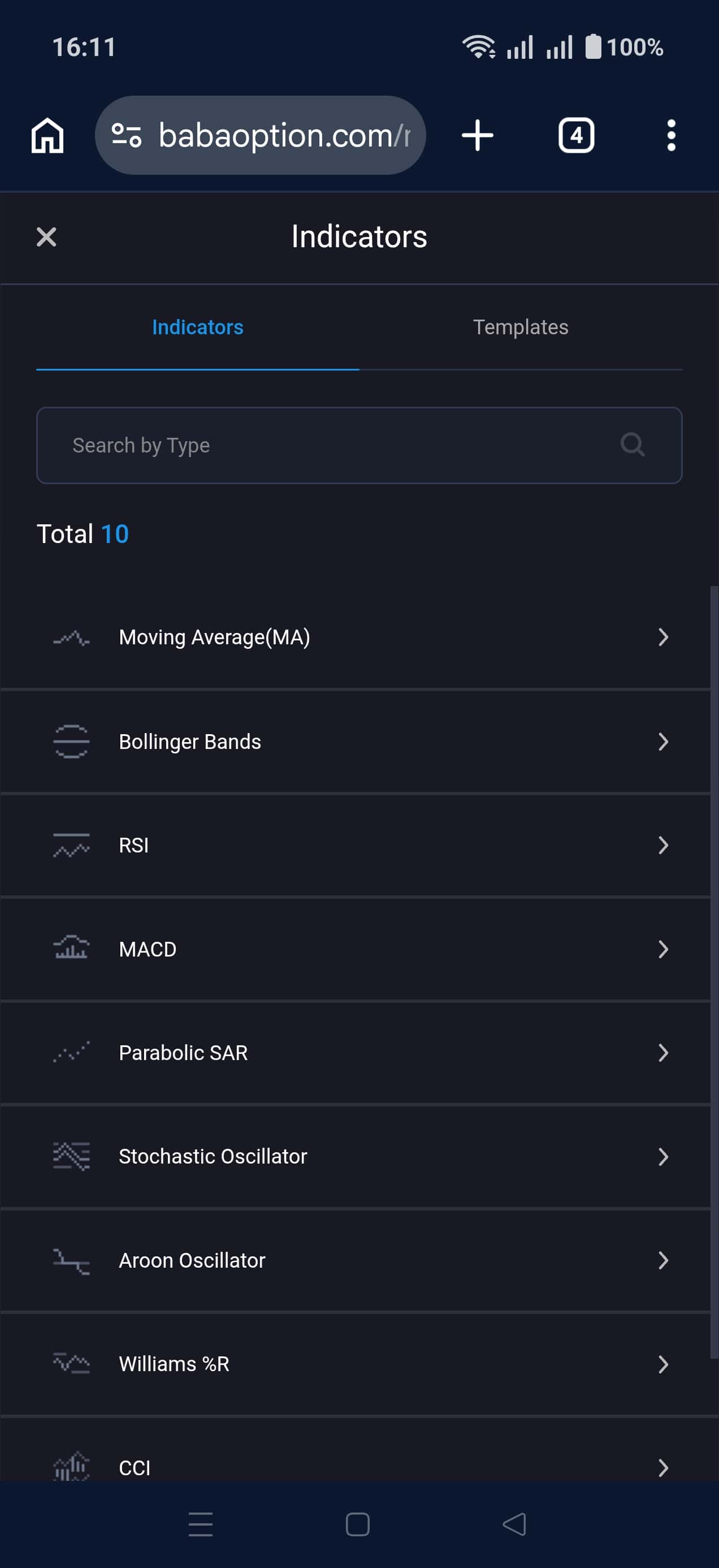 Indicators on the BABA Option Platform