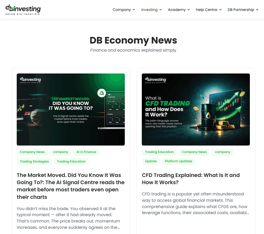 Блог DB Investing