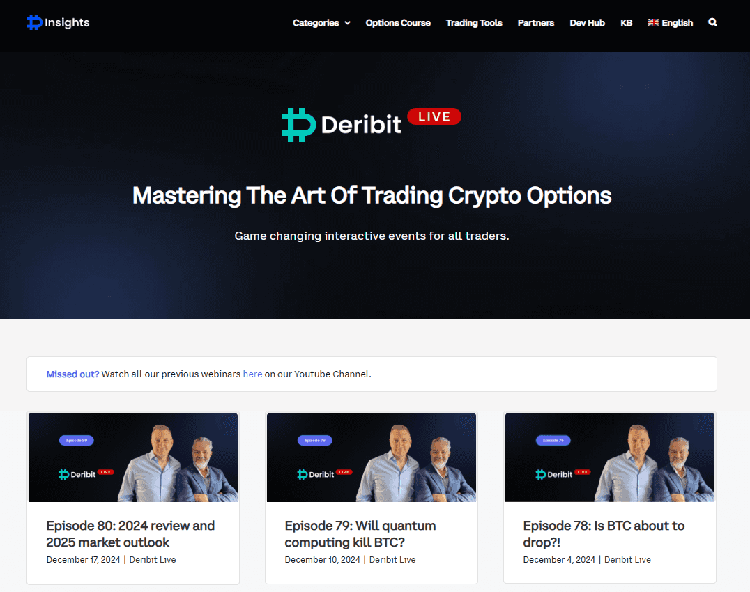 Deribit Live