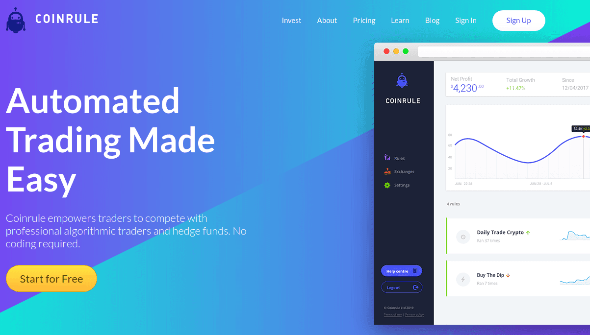 Сайт Coinrule