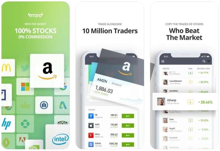 Мобильное приложение eToro