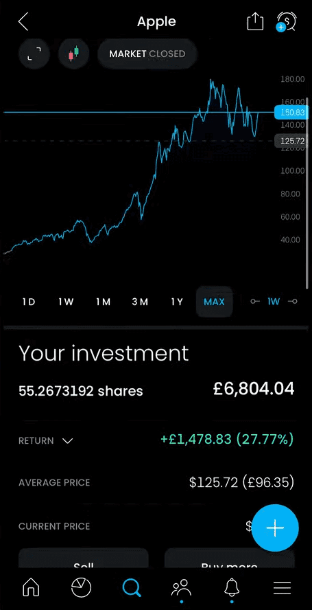 Мобильная платформа Trading 212
