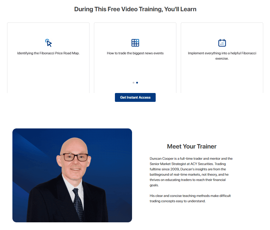 Online trading courses from ACY