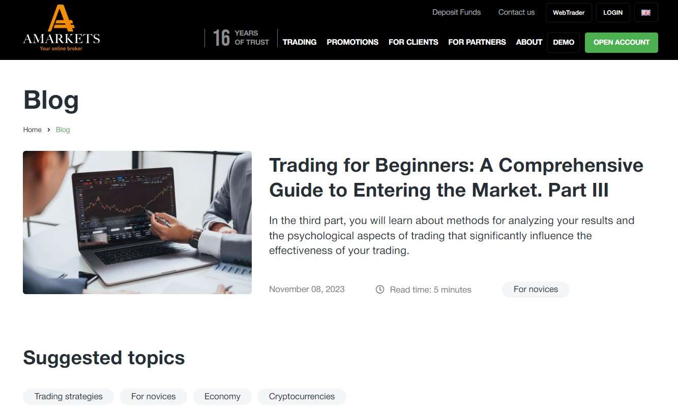 AMarkets Blog