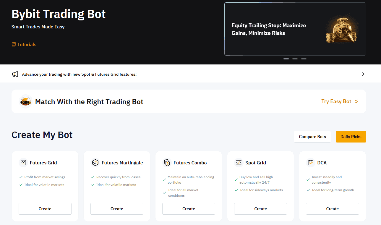 Bybit trading bots