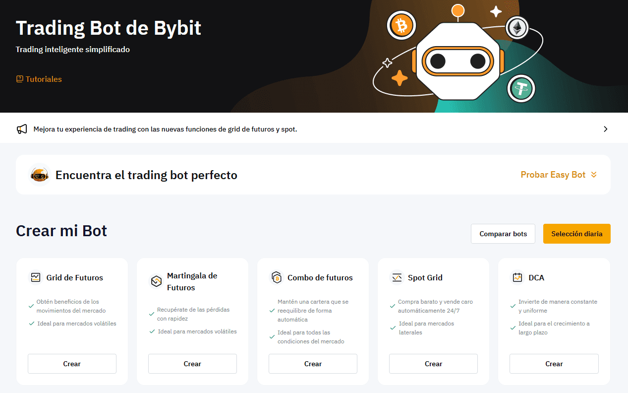 Bots de trading de Bybit