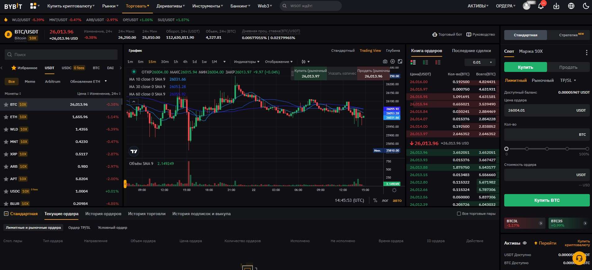 Торгова платформа ByBit