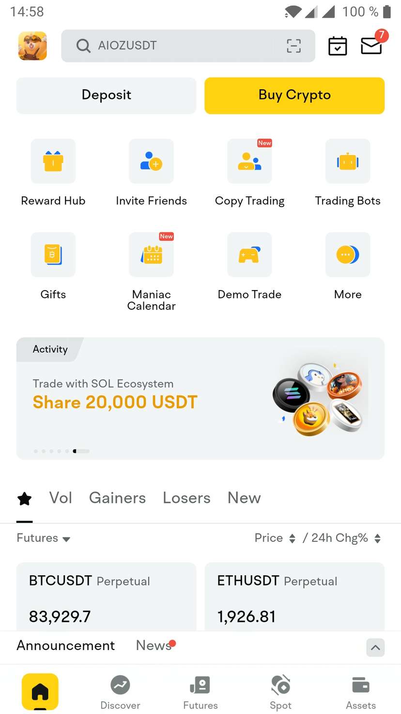 BYDFi mobile app