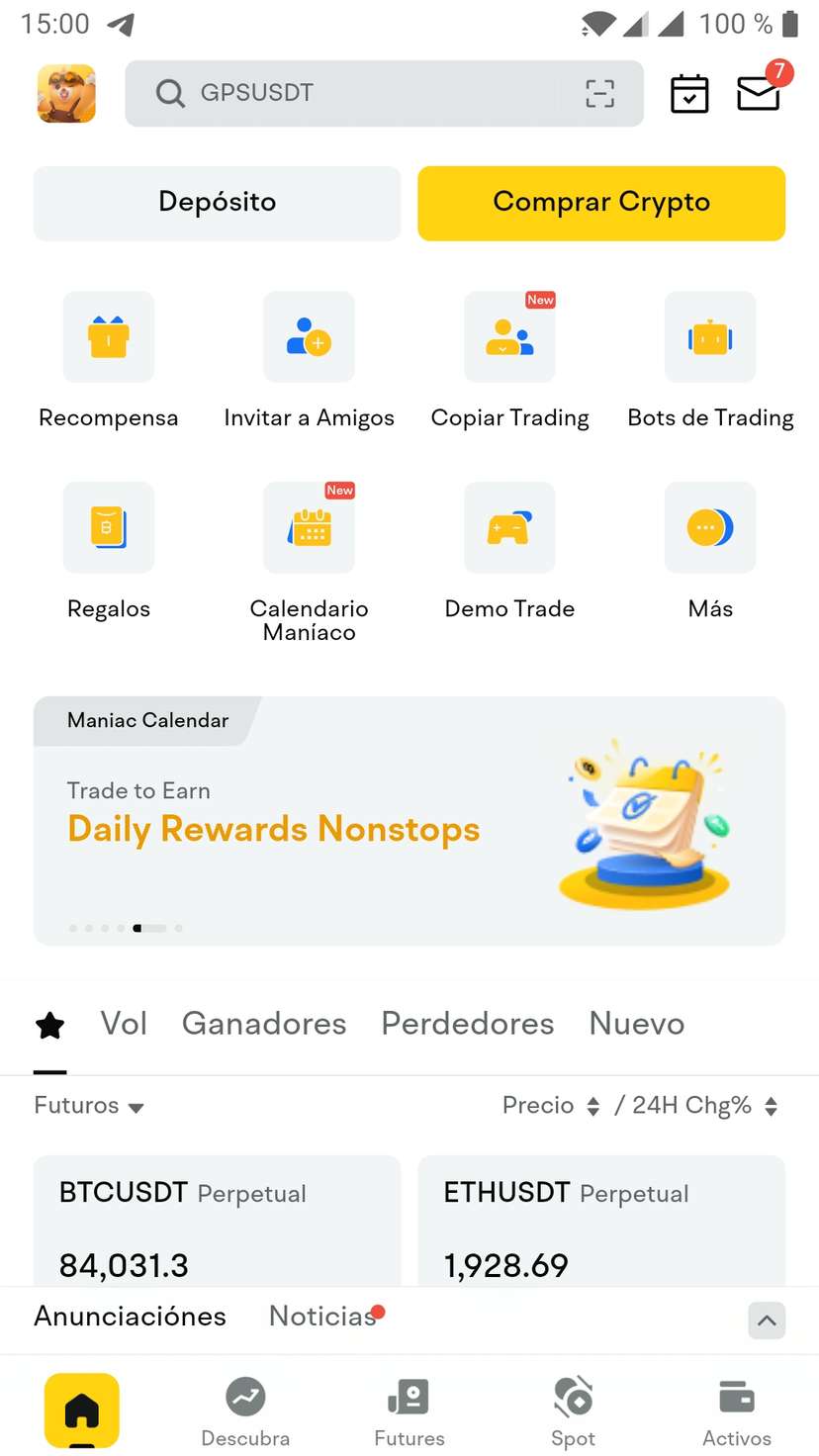 Aplicación móvil BYDFi