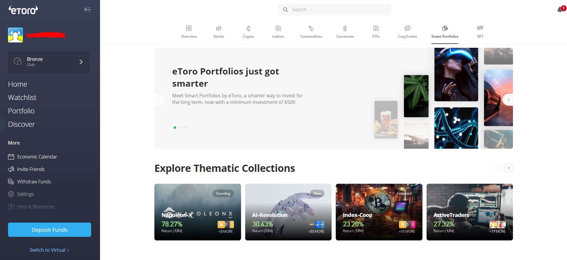 eToro Portfolios