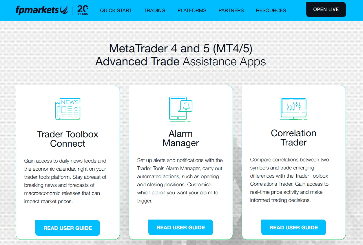 FP Markets Traders Toolbox