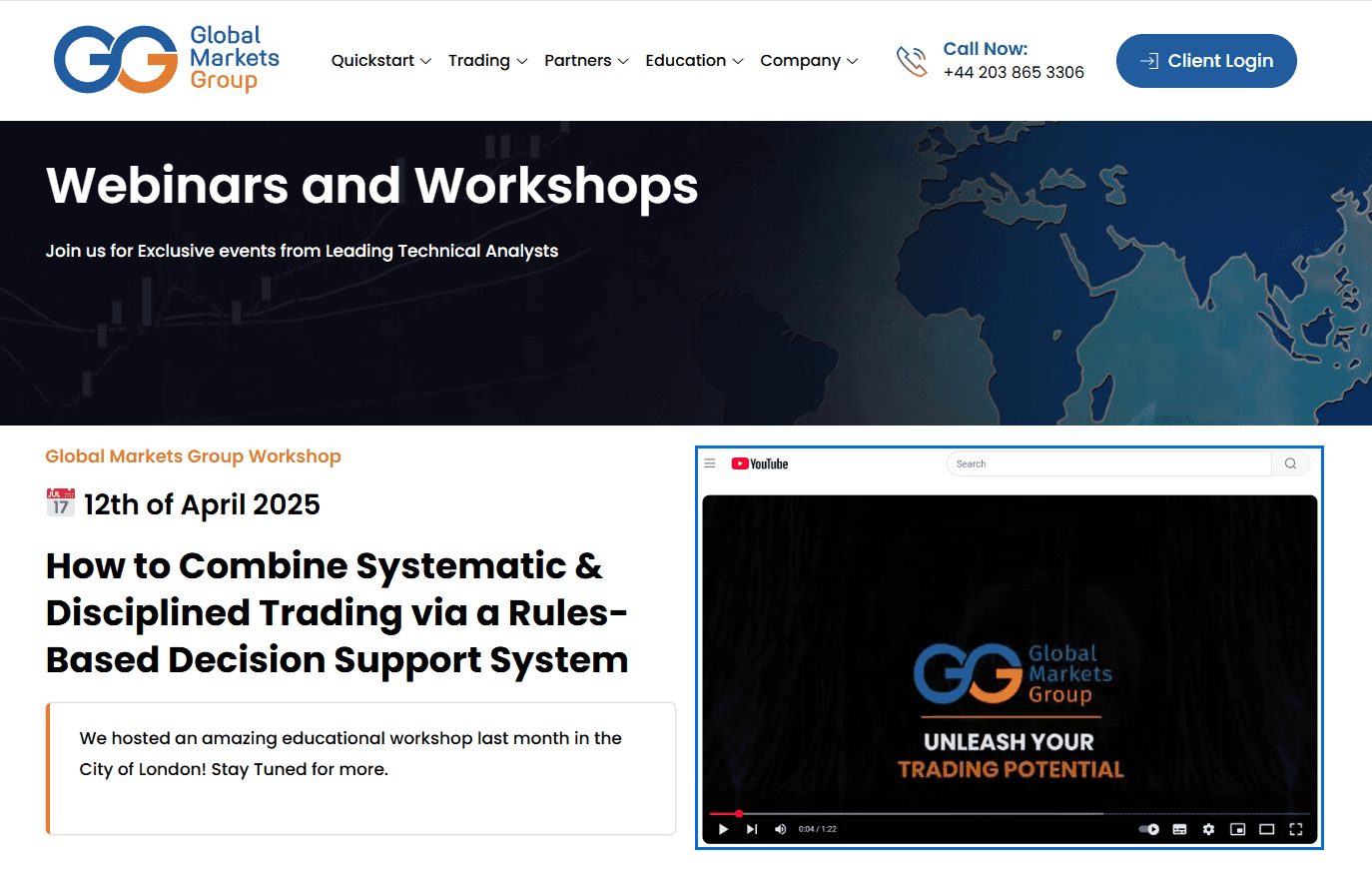 Webinars en GMG Markets