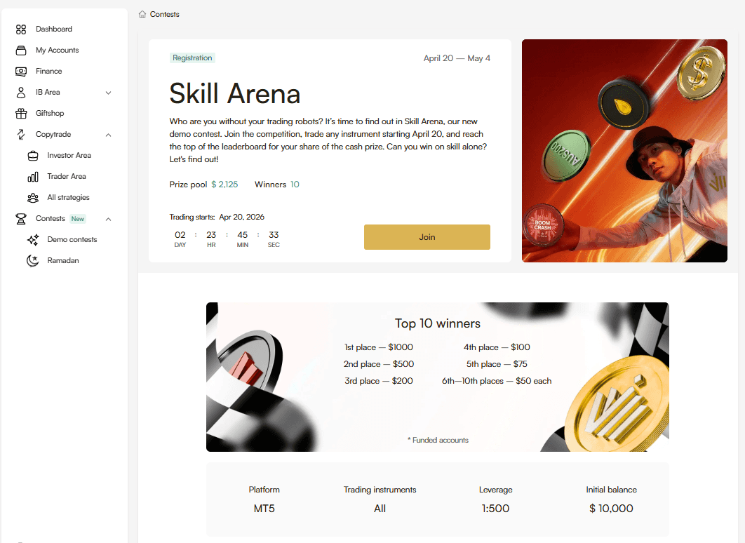 Skill Arena-Wettbewerb bei Headway