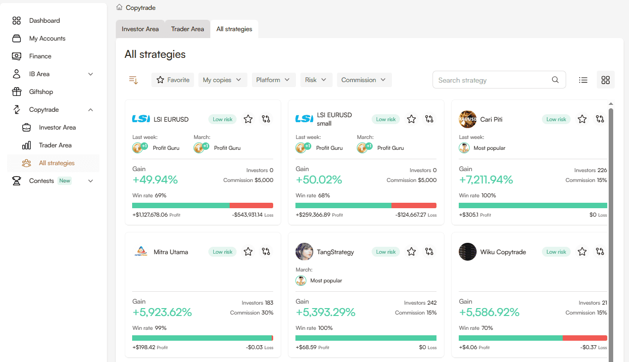 Strategien kopieren bei Headway