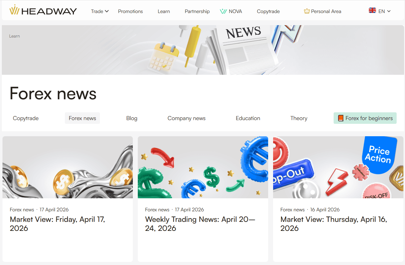 Forex-News von Headway