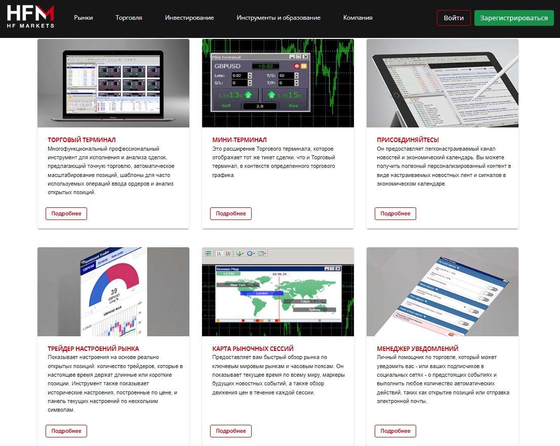 Инструменты Premium Trader Tools от HFM