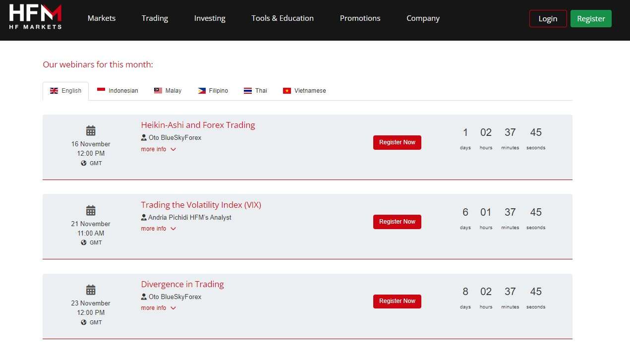 HFM Webinars