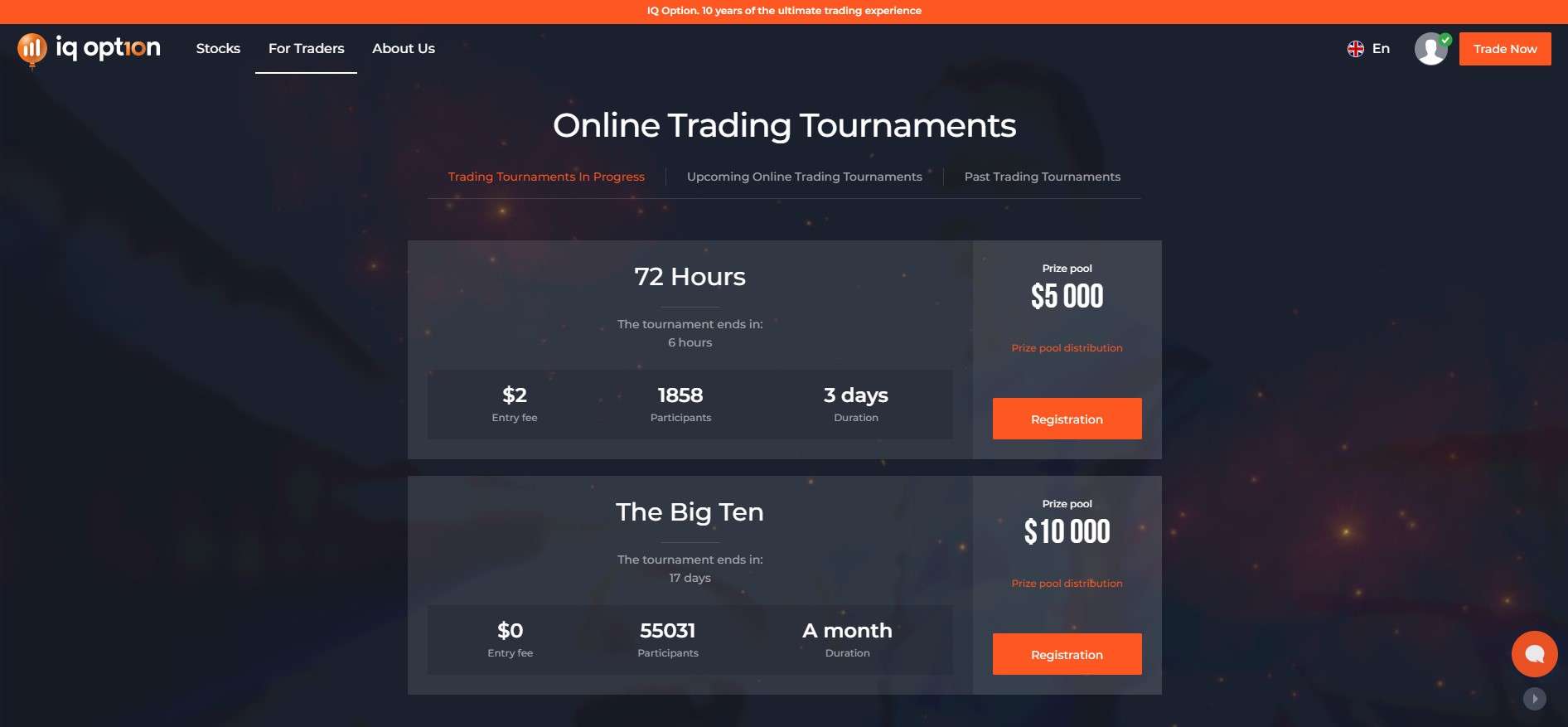 IQ Option Tournaments
