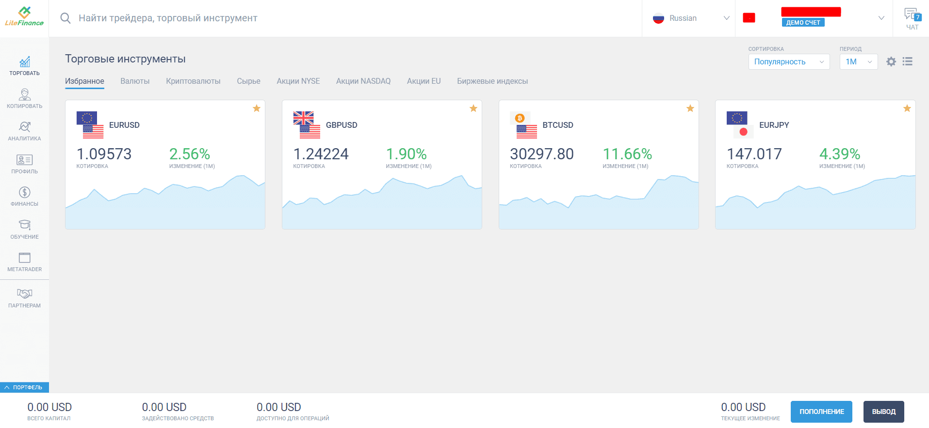 Личный кабинет LiteFinance