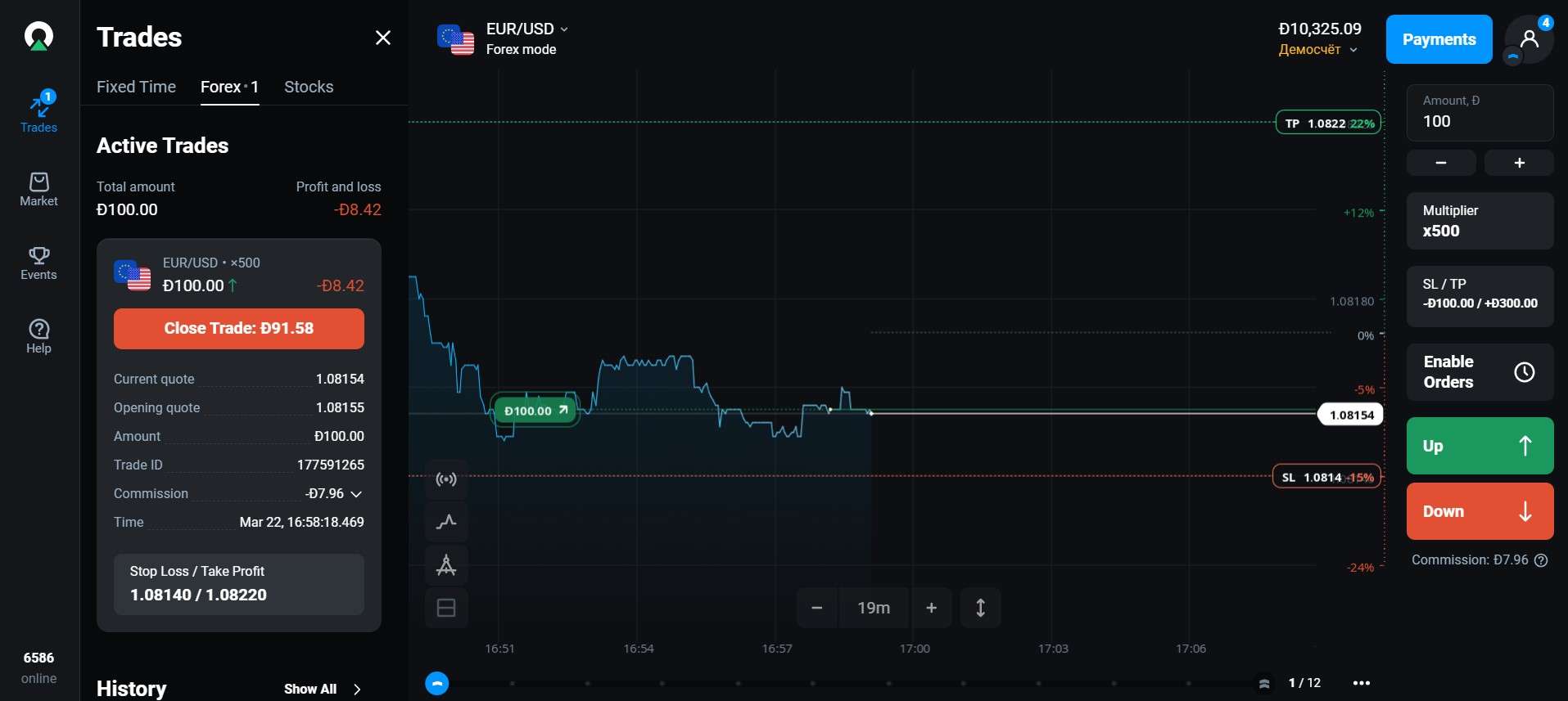 Gerenciamento de negociações na plataforma Olymp Trade