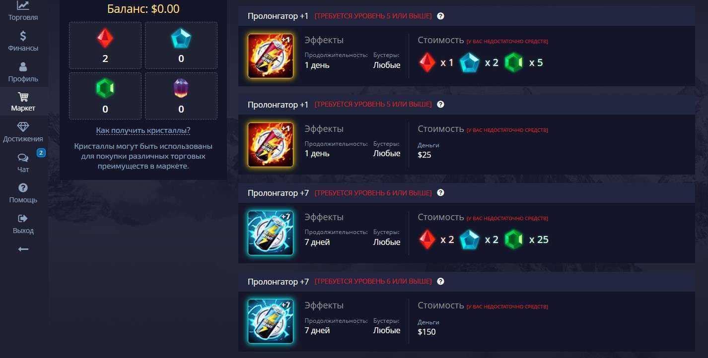Пролонгаторы Pocket Option