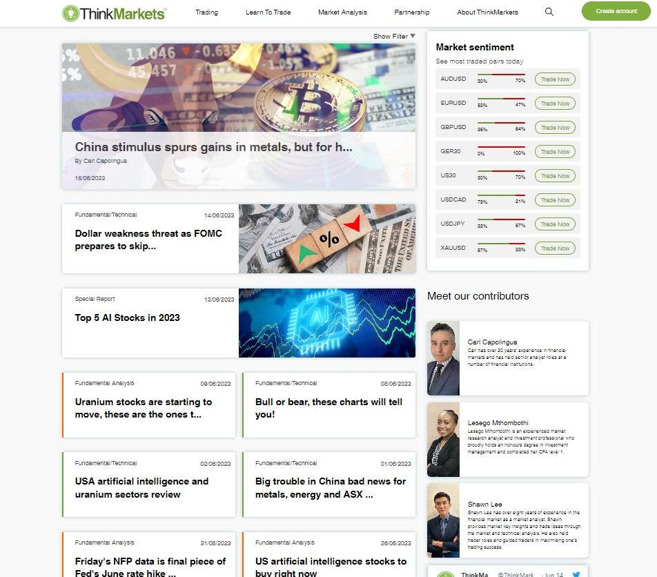 Финансовые новости на ThinkMarkets
