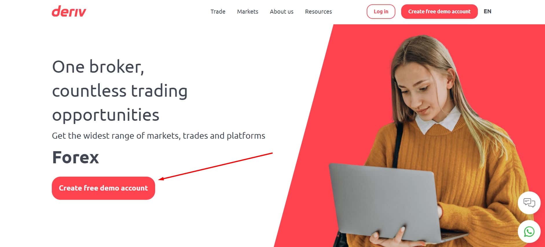 How to open an account with Deriv broker