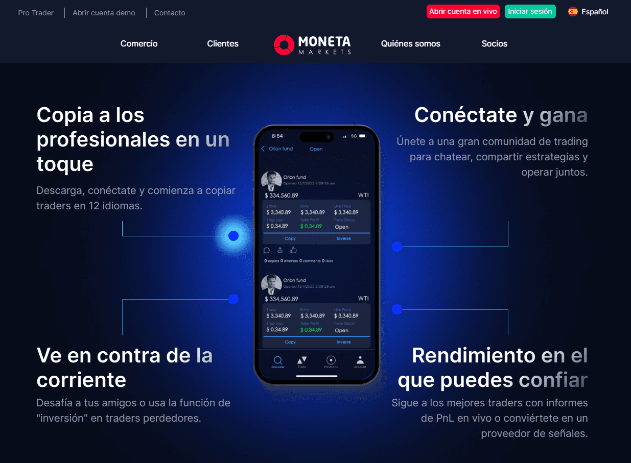 Moneta Markets CopyTrader