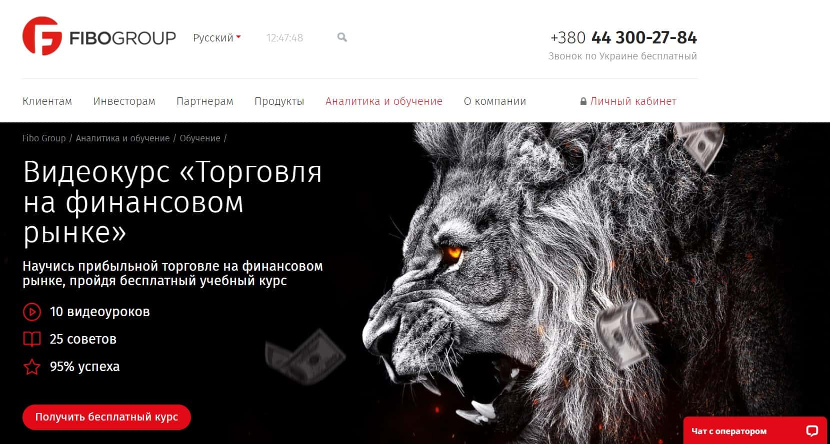 Бесплатный видеокурс от FIBO Group