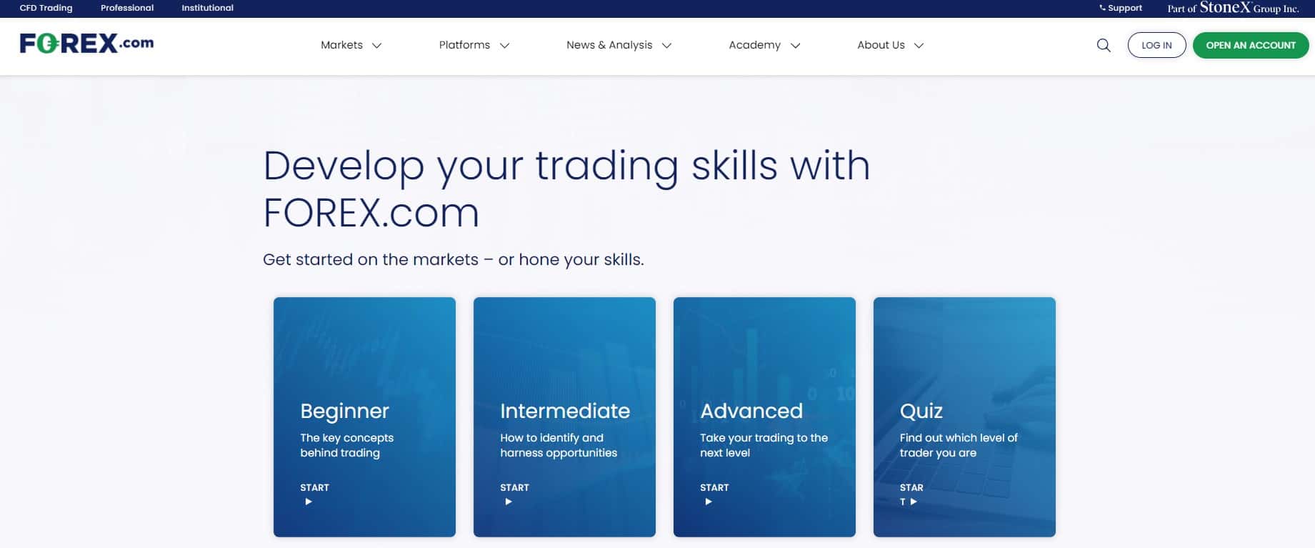 Обучающий центр на FOREX.com