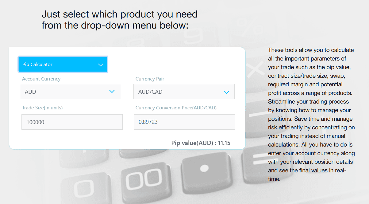 FP Markets Calculator