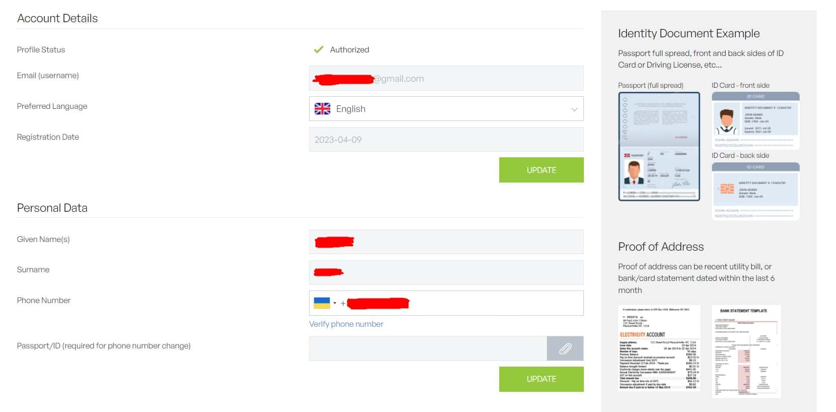 Verificación en IFC Markets