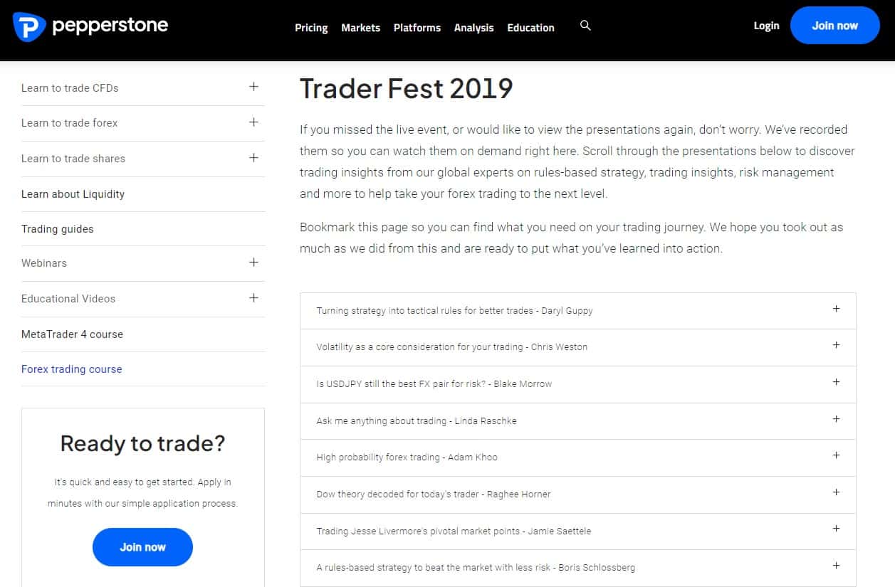 Curso de Trading em Forex da Pepperstone