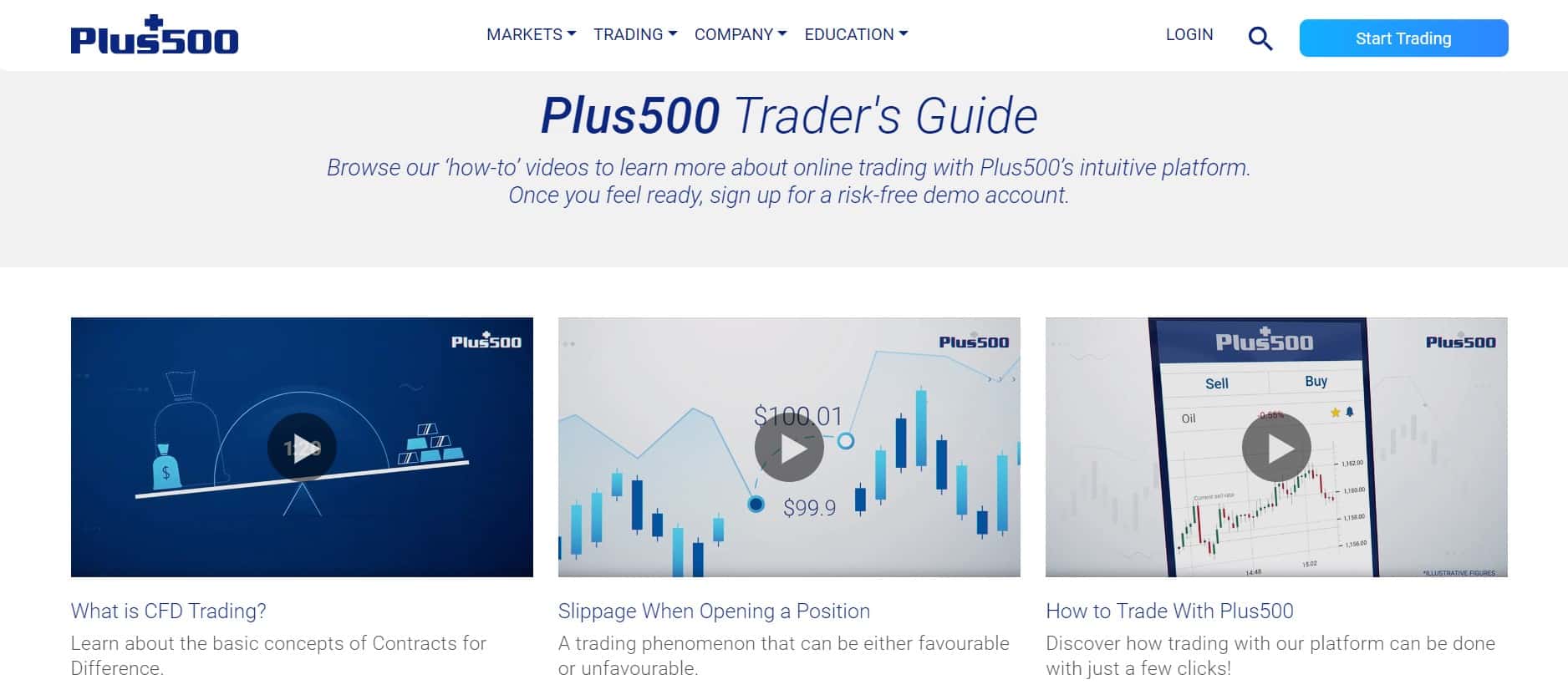 Plus500 Video Tutorials