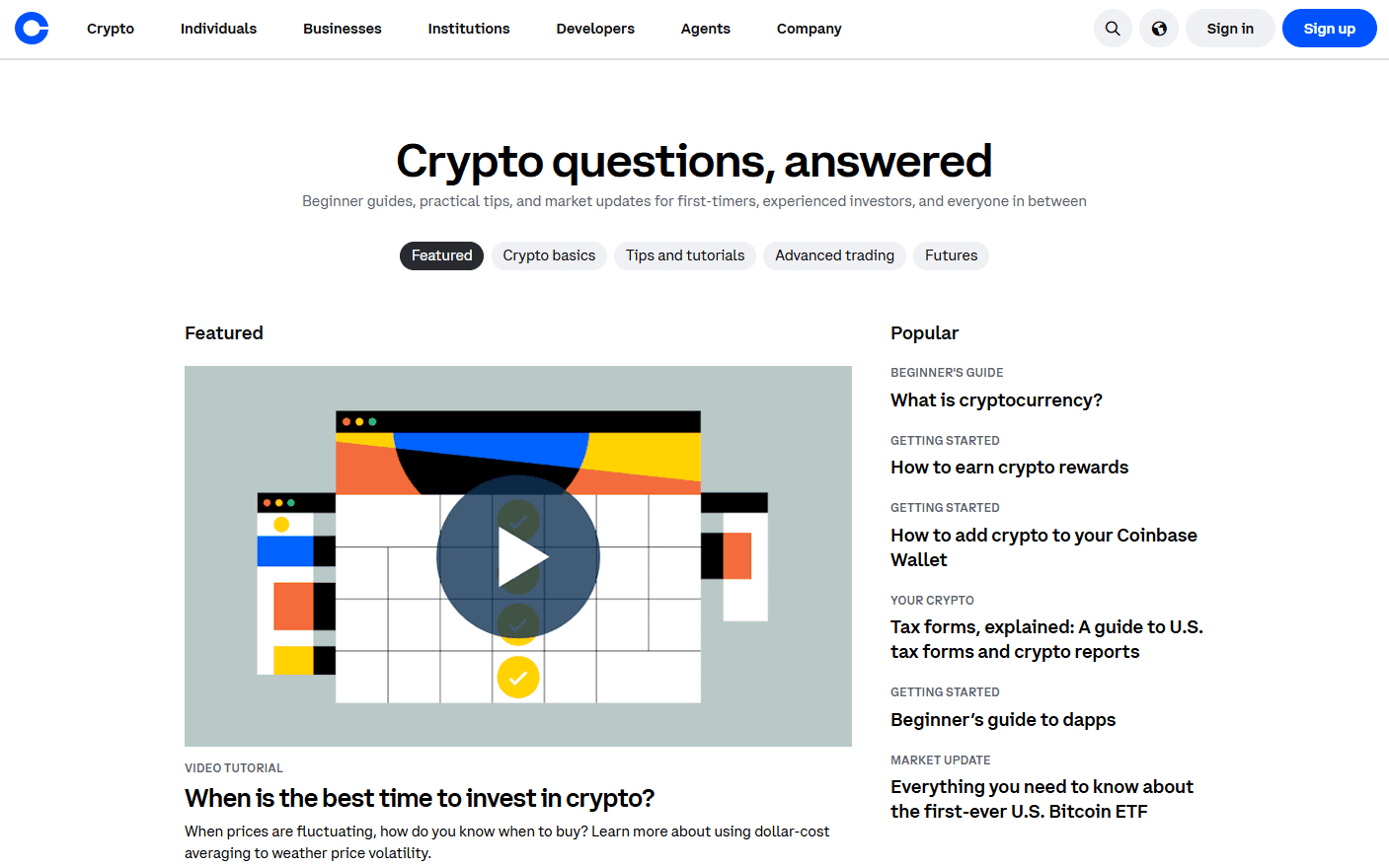 Coinbase Learn