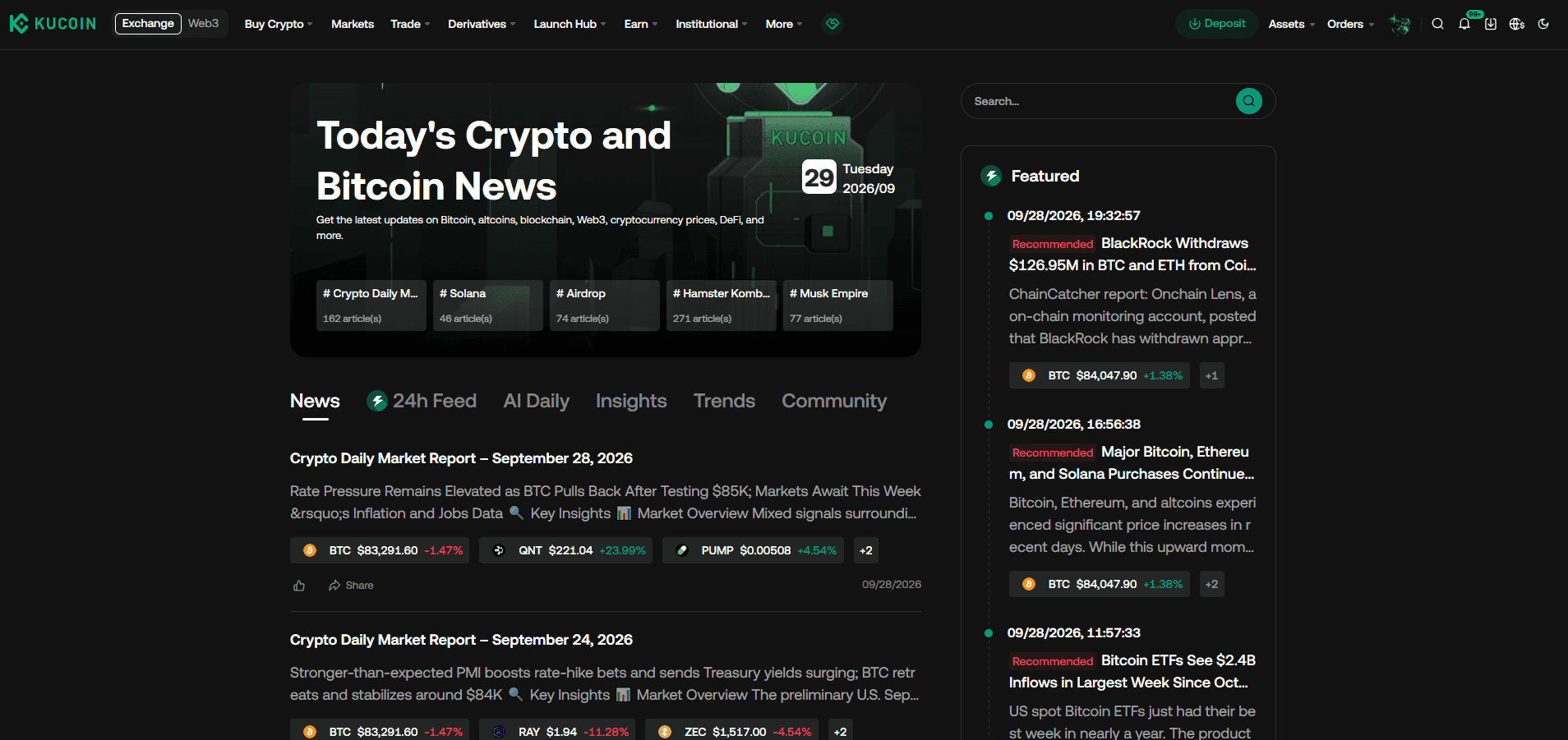 KuCoin Crypto News