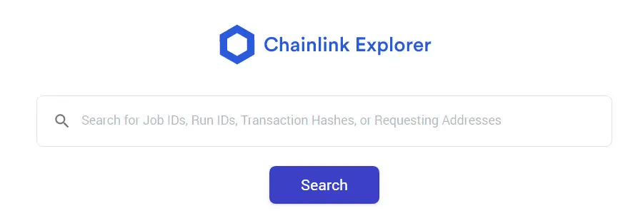 Пользовательский интерфейс Chainlink Explorer