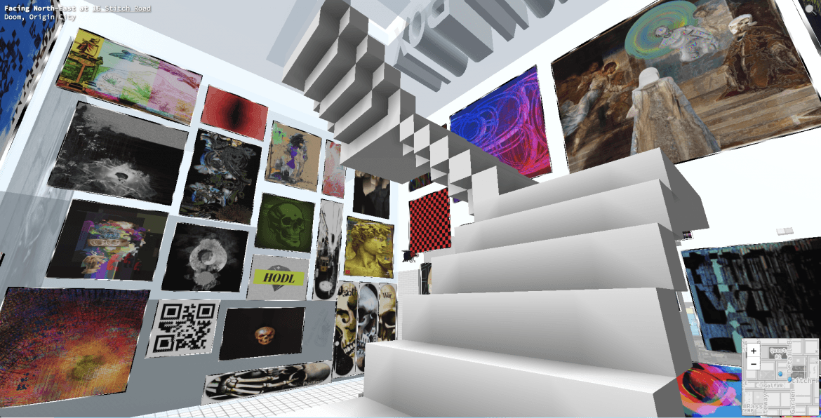Музей цифрового искусства во вселенной CryptoVoxels