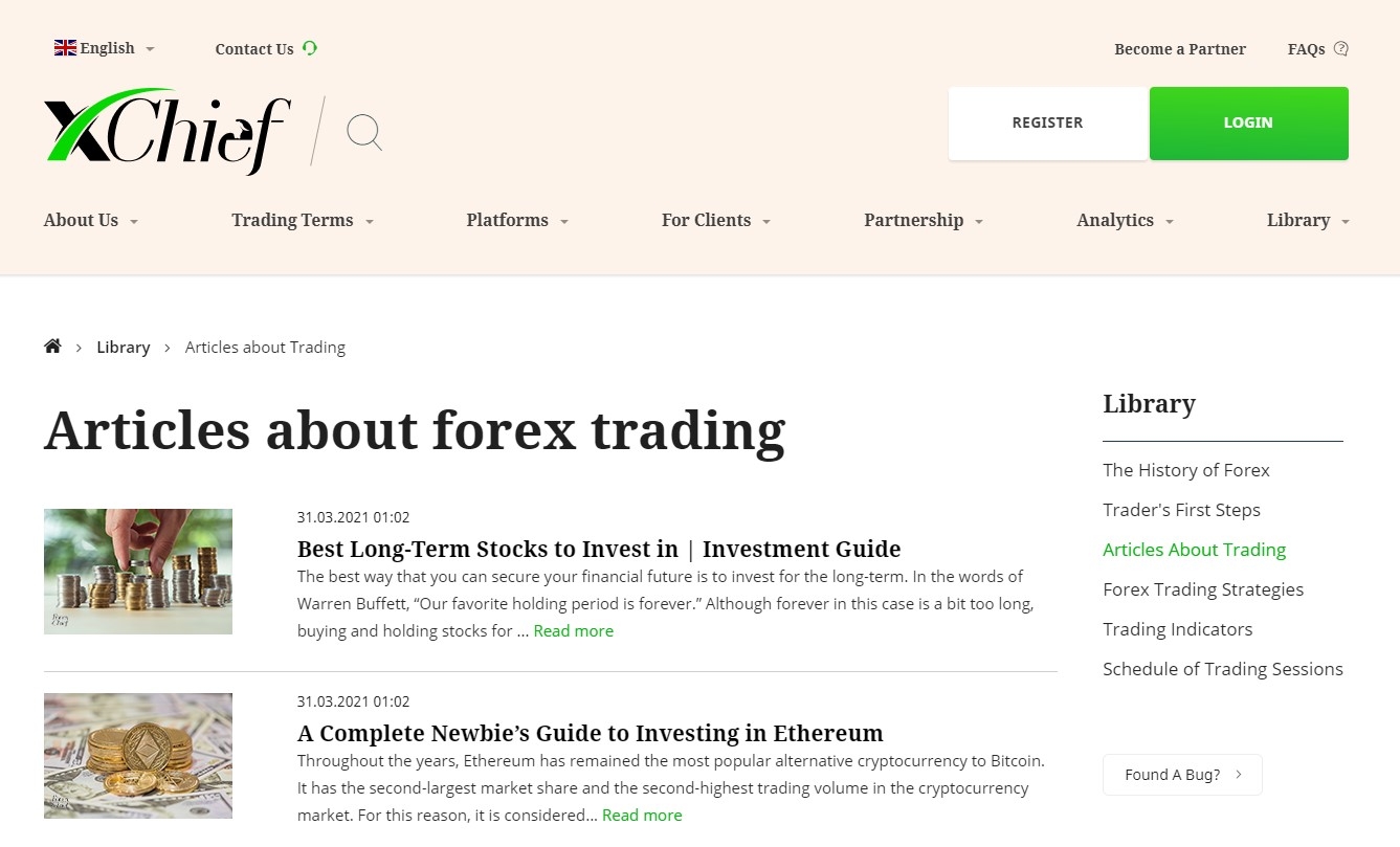 Articles about trading on ForexChief