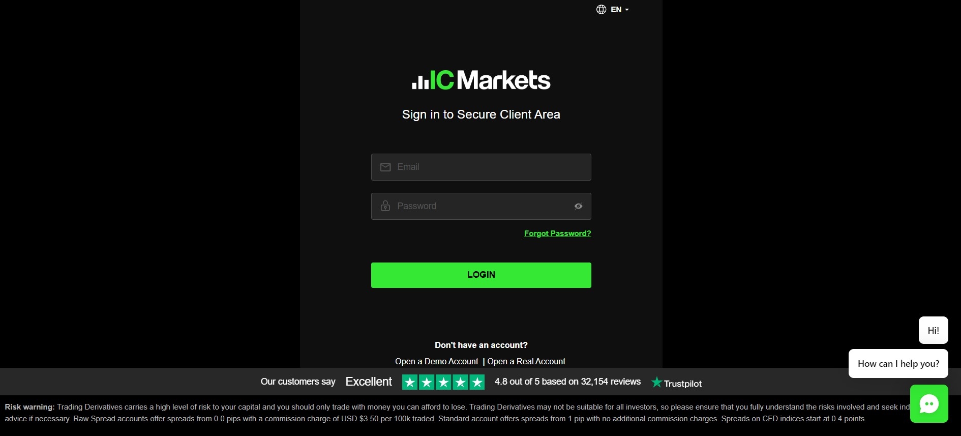 IC Markets Account Login