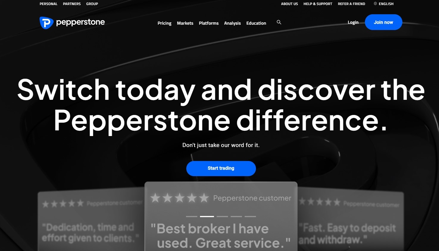 Официальный сайт Pepperstone